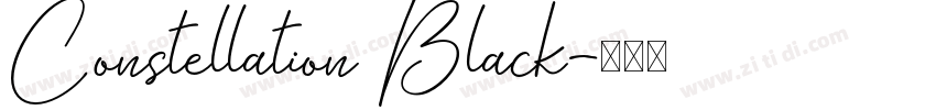 Constellation Black字体转换